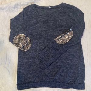 Pinkblush Maternity Navy Marled Sweatshirt